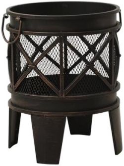 vidaXL Rustic fire pit with poker (313637) vidaXL Rustic fire pit with poker (313637)