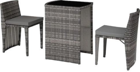 tectake Rattan Set Hamburg tectake Rattan Set Hamburg