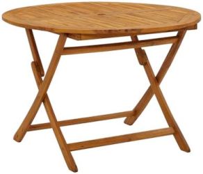 vidaXL Folding round garden table 110 cm (316844) vidaXL Folding round garden table 110 cm (316844)