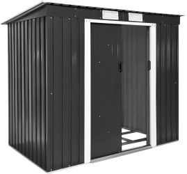 tectake Garden shed with slanted roof tectake Garden shed with slanted roof