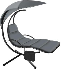 tectake Hanging Lounger Elaria with Sun Canopy and Side Pocket tectake Hanging Lounger Elaria with Sun Canopy and Side Pocket