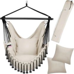 tectake Hanging Chair Malika Boho Style tectake Hanging Chair Malika Boho Style