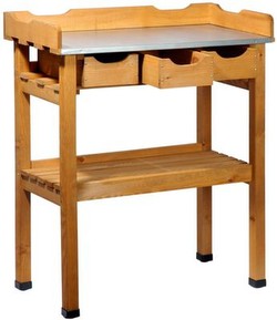 Dobar Potting table with 3 drawers Dobar Potting table with 3 drawers