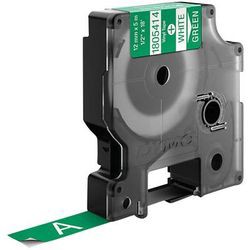 Dymo Rhino Label Tape Vinyl 12 mm x 5.5 m White on Green Dymo Rhino Label Tape Vinyl 12 mm x 5.5 m White on Green