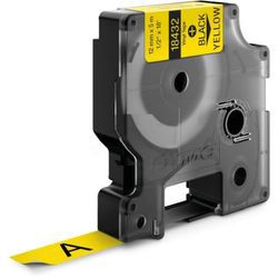 Dymo Rhino Vinyl Label Tape 12 mm x 5.5 m Black on Yellow Dymo Rhino Vinyl Label Tape 12 mm x 5.5 m Black on Yellow