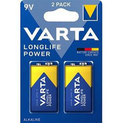 Varta Longlife Power 9 V E-Block 2 Pack (04922 121 412) Varta Longlife Power 9 V E-Block 2 Pack (04922 121 412)
