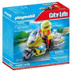Playmobil City Life Emergency Doctor Motorcycle with Flashing Light (71205) Playmobil City Life Emergency Doctor Motorcycle with Flashing Light (71205)