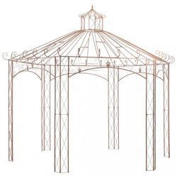 vidaXL Garden pavilion antique brown 4 m iron (45439) vidaXL Garden pavilion antique brown 4 m iron (45439)