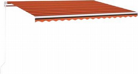 vidaXL Awning Manual Retractable with LED 450 x 350 cm (306900) vidaXL Awning Manual Retractable with LED 450 x 350 cm (306900)