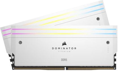 Corsair Dominator Titanium RGB DDR5-6400 64GB Kit (CMP64GX5M2B6400C32W) Corsair Dominator Titanium RGB DDR5-6400 64GB Kit (CMP64GX5M2B6400C32W)