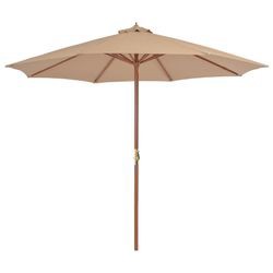 vidaXL Sunshade with wooden pole 300 cm vidaXL Sunshade with wooden pole 300 cm