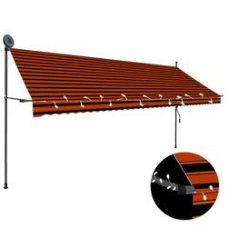 vidaXL Retractable Awning Manual Operation + LED 400 cm vidaXL Retractable Awning Manual Operation + LED 400 cm