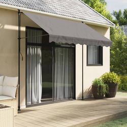 vidaXL Retractable Awning Fabric and Steel 250 x 150 cm vidaXL Retractable Awning Fabric and Steel 250 x 150 cm