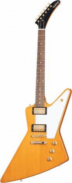 Epiphone 1958 Korina Explorer (White Pickguard) Aged Natural Epiphone 1958 Korina Explorer (White Pickguard) Aged Natural
