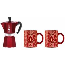 Bialetti Moka Express Deco Glamour 6-Cup with 2 Mugs Bialetti Moka Express Deco Glamour 6-Cup with 2 Mugs