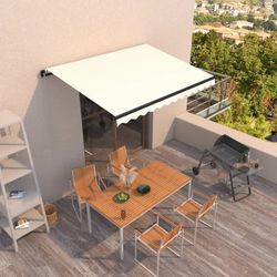 vidaXL Manual Retractable Awning 350 x 250 cm vidaXL Manual Retractable Awning 350 x 250 cm