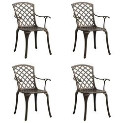 vidaXL Aluminum Cast Garden Chair 4 pcs (31557) vidaXL Aluminum Cast Garden Chair 4 pcs (31557)