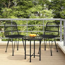 vidaXL Garden Chair PE Rattan 2 pcs (31942) vidaXL Garden Chair PE Rattan 2 pcs (31942)