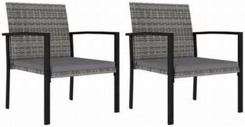 vidaXL Garden dining chair poly rattan 2 pcs. (31717) vidaXL Garden dining chair poly rattan 2 pcs. (31717)