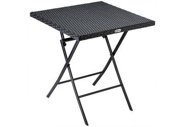 Casaria Polyrattan folding table 65 x 65 cm Casaria Polyrattan folding table 65 x 65 cm