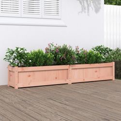 vidaXL Plant container wax brown 180 x 31 x 31 cm vidaXL Plant container wax brown 180 x 31 x 31 cm