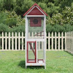 vidaXL Aviary solid pine wood 60 x 58.5 x 160 cm (172255) vidaXL Aviary solid pine wood 60 x 58.5 x 160 cm (172255)