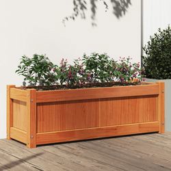 vidaXL Solid wood pine planter 90 x 31 x 31 cm vidaXL Solid wood pine planter 90 x 31 x 31 cm
