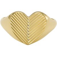 Fossil Signet ring Harlow Linear Texture (JF04655710) Fossil Signet ring Harlow Linear Texture (JF04655710)