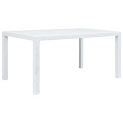 vidaXL Garden Table Plastic Rattan Look 150 x 90 x 72 cm vidaXL Garden Table Plastic Rattan Look 150 x 90 x 72 cm