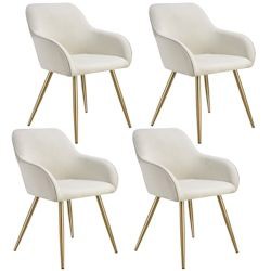 tectake Marilyn Dining Chair Corduroy Look Set of 4 tectake Marilyn Dining Chair Corduroy Look Set of 4
