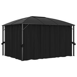 vidaXL Pavilion with curtains 400 x 300 x 265 cm (48601) vidaXL Pavilion with curtains 400 x 300 x 265 cm (48601)