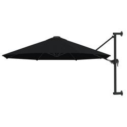 vidaXL Wall-Mounted Parasol with Metal Mast 300 x 131 cm vidaXL Wall-Mounted Parasol with Metal Mast 300 x 131 cm