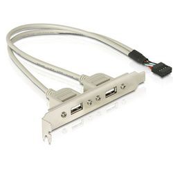 Delock Slot panel 2 x USB 2.0 Type A socket external (71000) Delock Slot panel 2 x USB 2.0 Type A socket external (71000)