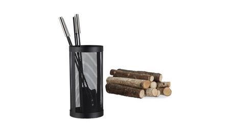 Relaxdays 5-piece Fireplace Tool Set in Bucket (10022296) Relaxdays 5-piece Fireplace Tool Set in Bucket (10022296)