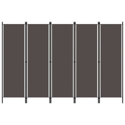 vidaXL Room divider 5-piece 250 x 180 cm vidaXL Room divider 5-piece 250 x 180 cm