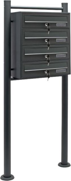 Wiltec 4-compartment mailbox system (61743) Wiltec 4-compartment mailbox system (61743)