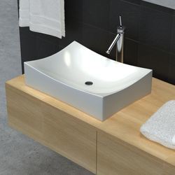 vidaXL Ceramic porcelain washbasin (140700) vidaXL Ceramic porcelain washbasin (140700)