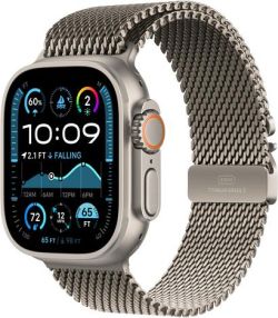 Apple Watch Ultra 2 GPS + Cellular 49 mm Titanium with Milanese Loop Apple Watch Ultra 2 GPS + Cellular 49 mm Titanium with Milanese Loop
