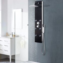 vidaXL Shower panel glass 25 x 44.6 x 130 cm vidaXL Shower panel glass 25 x 44.6 x 130 cm