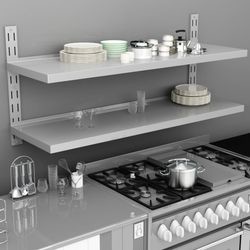 vidaXL Wall shelf with 2 shelves (51049) vidaXL Wall shelf with 2 shelves (51049)
