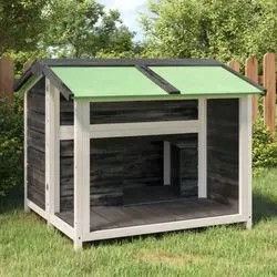 vidaXL Doghouse Solid Pine Wood 96 x 87 x 80.5 cm (172264) vidaXL Doghouse Solid Pine Wood 96 x 87 x 80.5 cm (172264)