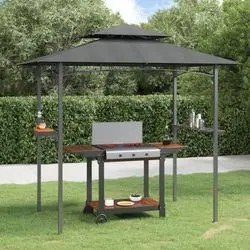 vidaXL Grill pavilion with side shelves (360140) vidaXL Grill pavilion with side shelves (360140)