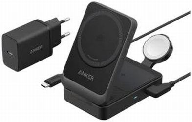 ANKER 3-in-1 MagGo Wireless Charging Station Foldable ANKER 3-in-1 MagGo Wireless Charging Station Foldable