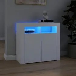 vidaXL Sideboard with LED lights 80 x 35 x 75 cm vidaXL Sideboard with LED lights 80 x 35 x 75 cm