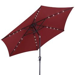 Deuba Kingsleeve sun umbrella with LED lighting 270 cm Deuba Kingsleeve sun umbrella with LED lighting 270 cm