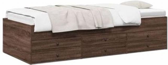 vidaXL Daybed with Drawers without Mattress 100 x 200 cm (3280873) vidaXL Daybed with Drawers without Mattress 100 x 200 cm (3280873)