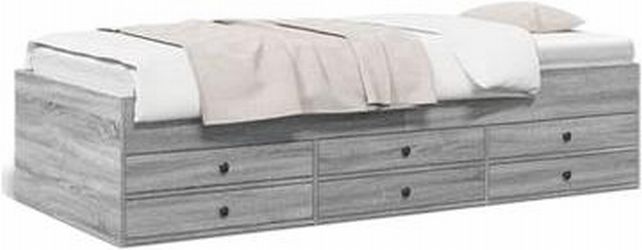vidaXL Daybed with Drawers without Mattress 100 x 200 cm (3280872) vidaXL Daybed with Drawers without Mattress 100 x 200 cm (3280872)