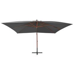 vidaXL Cantilever umbrella with wooden mast 400 x 300 cm (44491) vidaXL Cantilever umbrella with wooden mast 400 x 300 cm (44491)