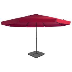 vidaXL Sun Umbrella with Portable Umbrella Base 5 x 3.85 m vidaXL Sun Umbrella with Portable Umbrella Base 5 x 3.85 m