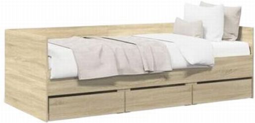 vidaXL Daybed with drawers 100 x 200 cm (3280813) vidaXL Daybed with drawers 100 x 200 cm (3280813)